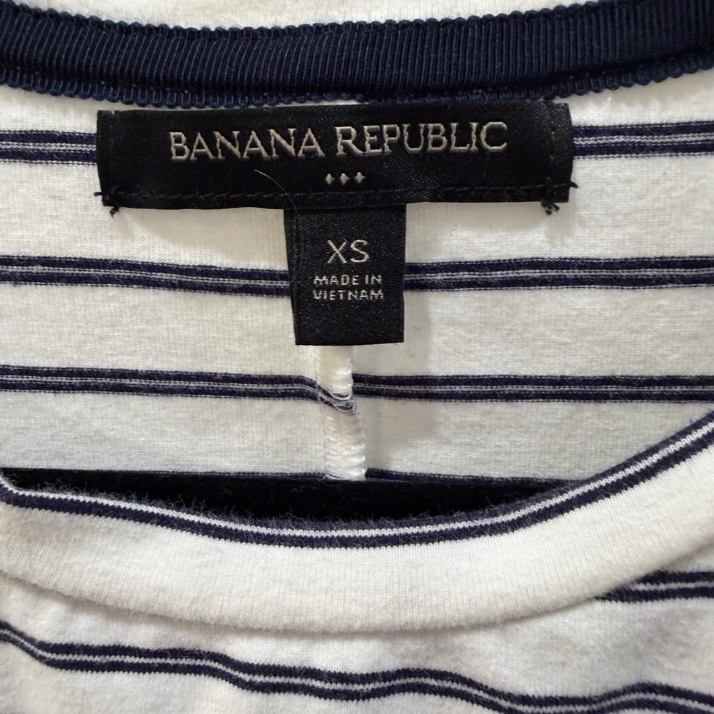 BANANA REPUBLIC – Striped T-Shirt Midi Dress (XS) - Picture 4 of 4
